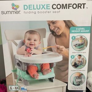 Deluxe Comfort Folding Booster Seat